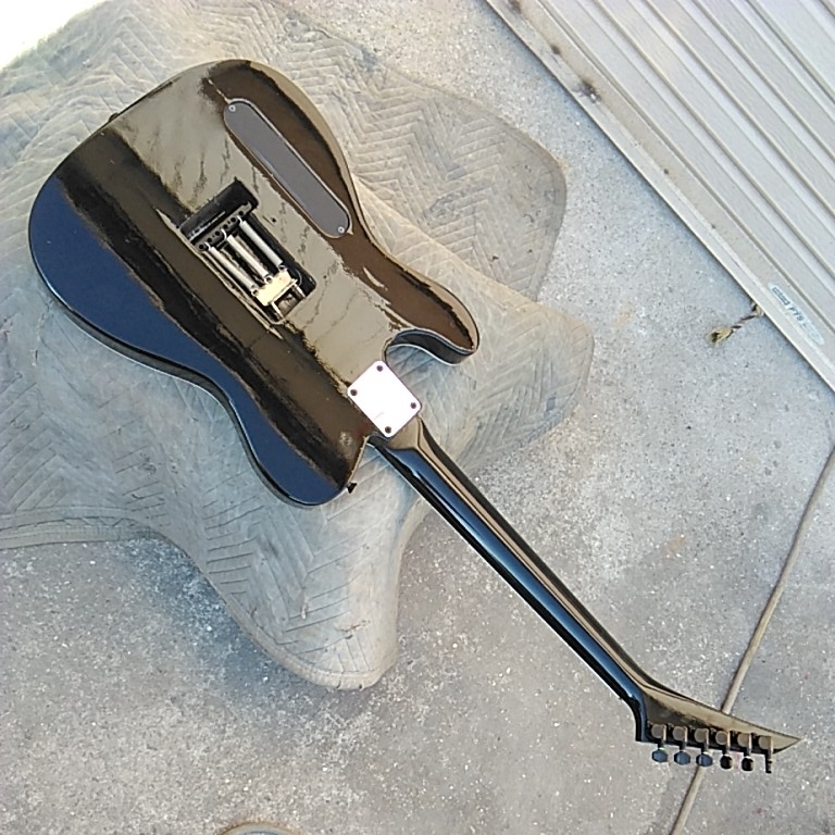 FernandesTEJ (ボディリペイント)ジャンクギター Yahoo!オークション SUS - メンテナンス実施済FERNANDES TEJ-95S メタ