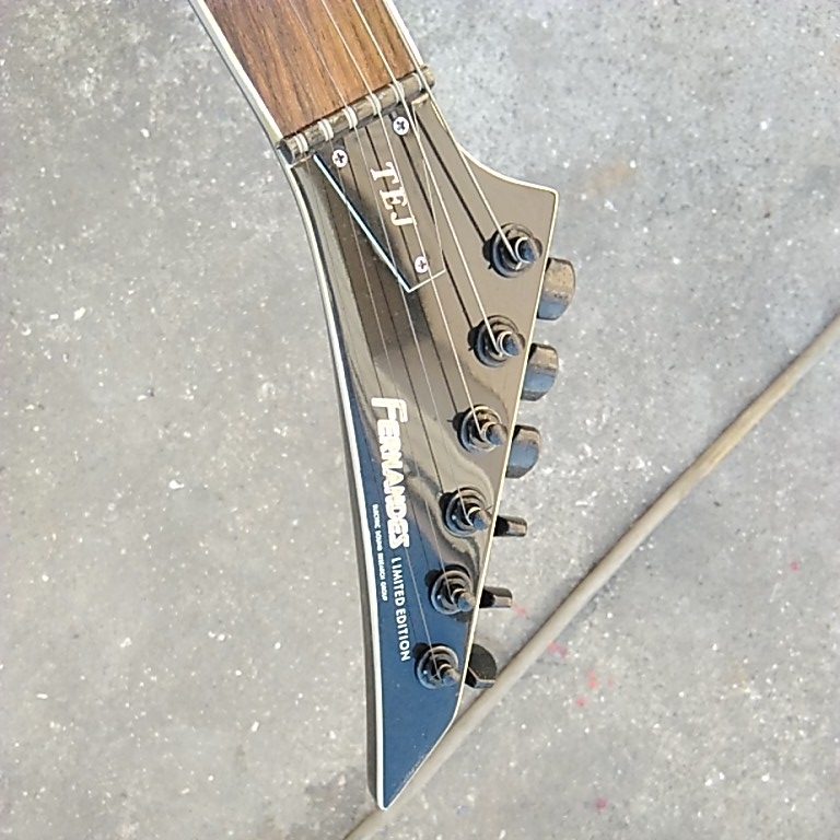 FernandesTEJ (ボディリペイント)ジャンクギター Yahoo!オークション SUS - メンテナンス実施済FERNANDES TEJ-95S メタ