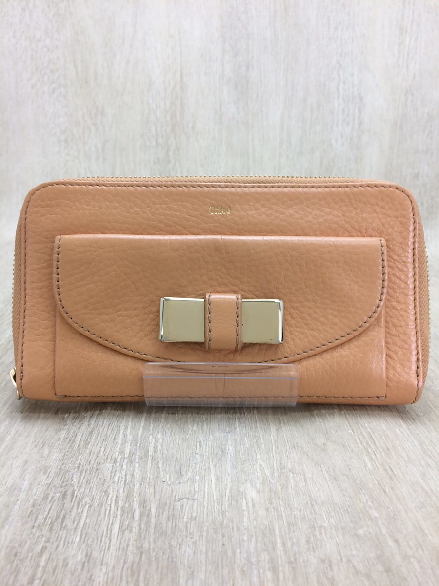 Chloe◇長財布/レザー/BEG/Lily CHLOE クロエ 長財布の通販 ベージュ 