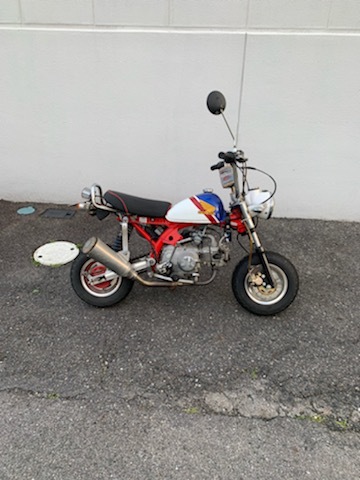 Z50J　モンキー　ボアアップ　80cc? 88cc?　自賠責令和２年６月まで！　ミッション2速固定・難あり　売り切り！