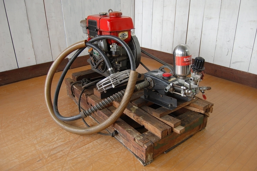 MARUYAMA/丸山セット動噴/ヤンマーディーゼルエンジンHA4搭載動力噴霧