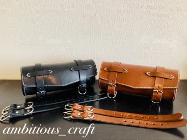 ambitious_craftブラウン ツールバッグ サドル ハーレー