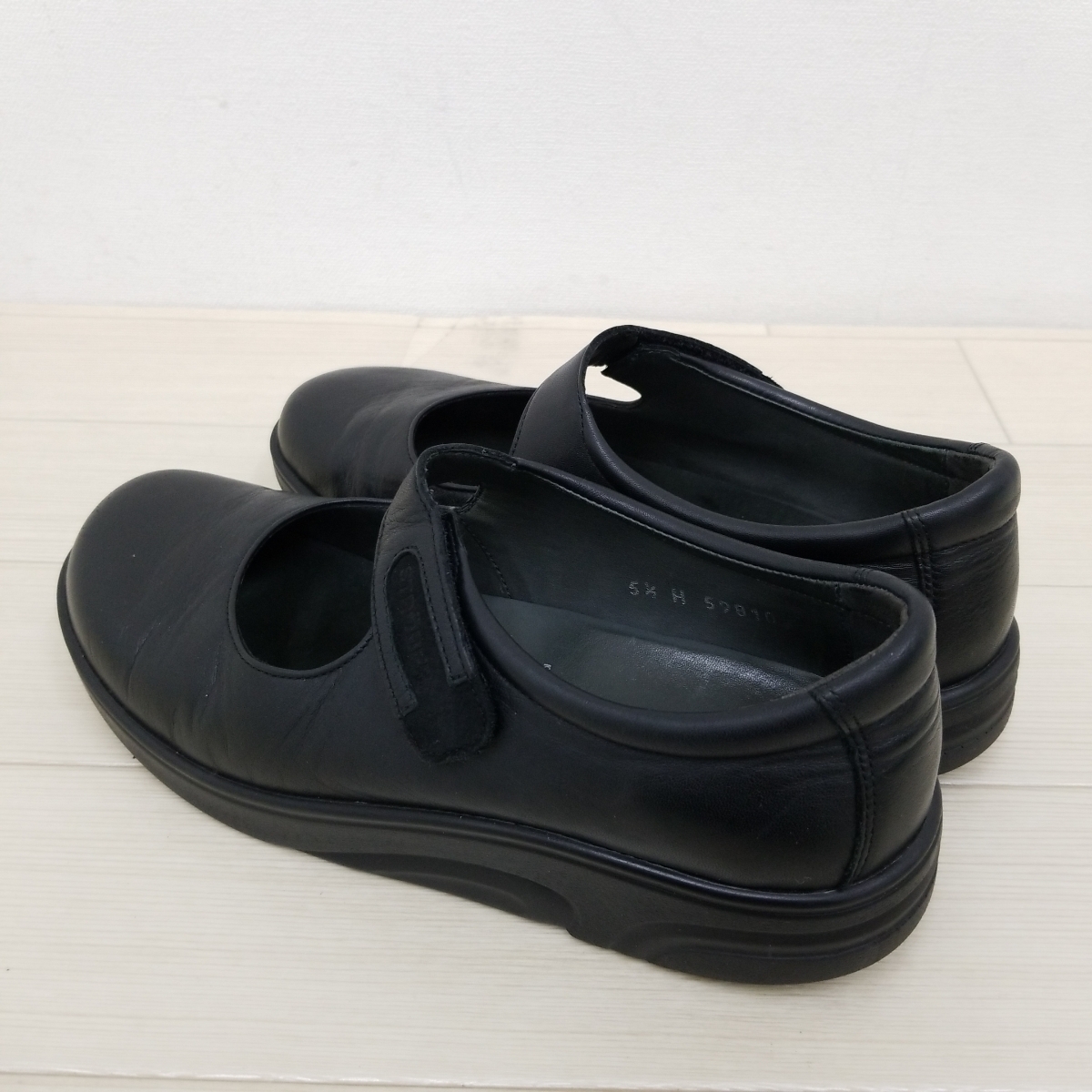 strober ストロバー ブラック レザー シューズ Strober コンフォート 
