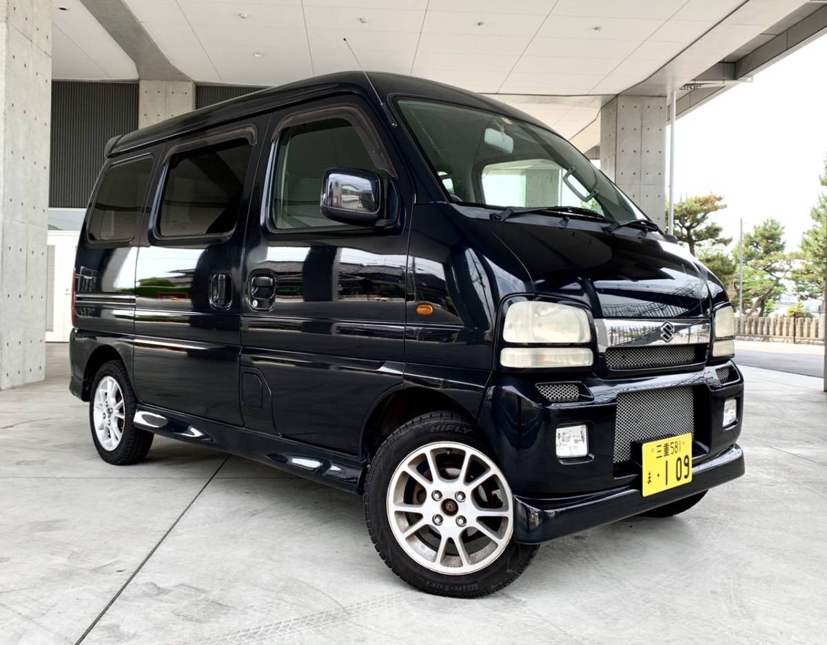 スズキ エブリイワゴン ターボ 0 4WD オート JPターボ 社外アルミ 修復 