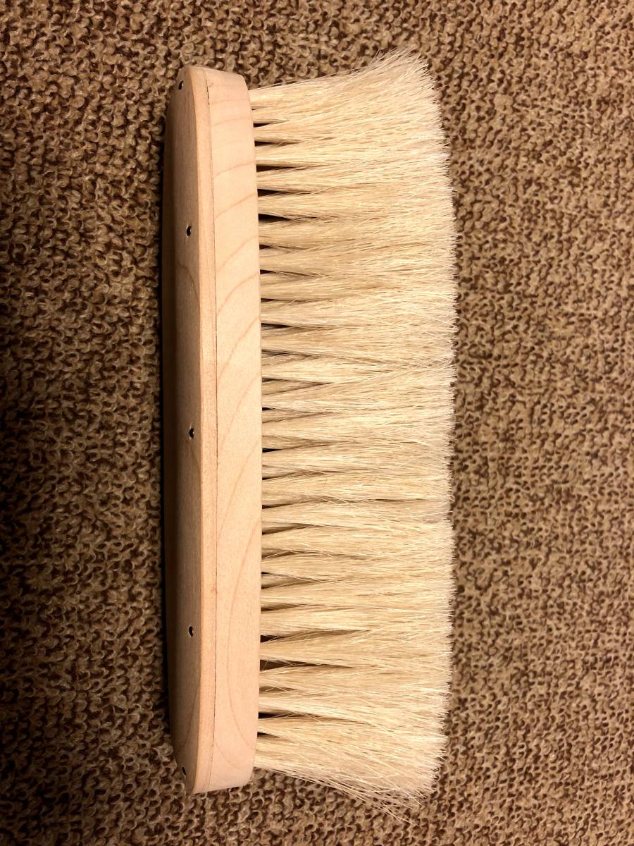 □最高級 カシミア対応 手植え水雷型洋服ブラシ 馬毛 平野刷毛製作所製  