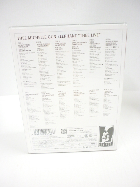 THEE MICHELLE GUN ELEPHANT THEE LIVE DVDBOX 初回限定版 ミッシェル