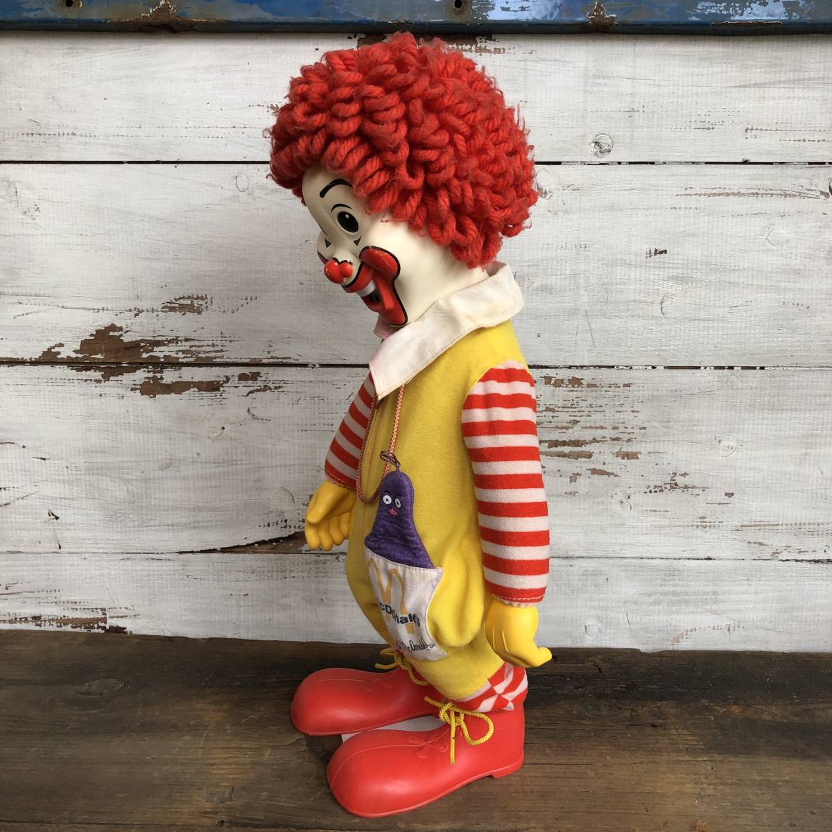 即決 70s マクドナルド 50cm ビンテージドール 人形 ぬいぐるみ 