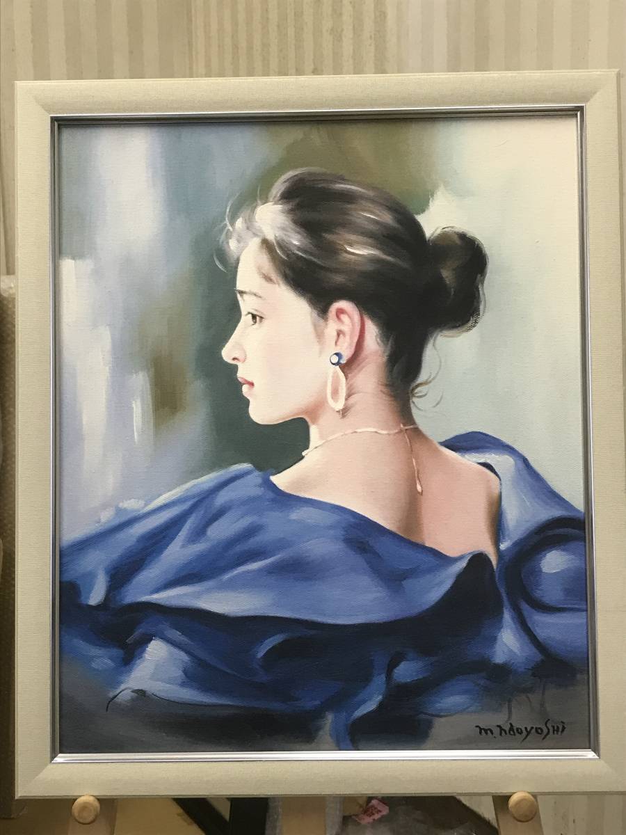 新作，最新作 真作 村山直儀 光るまなざし 油彩画 8号 迫力の逸品 多彩な活躍を見せる 作家(人物画)｜売買されたオークション情報、yahooの商品情報をアーカイブ公開 - オークファン 人物画