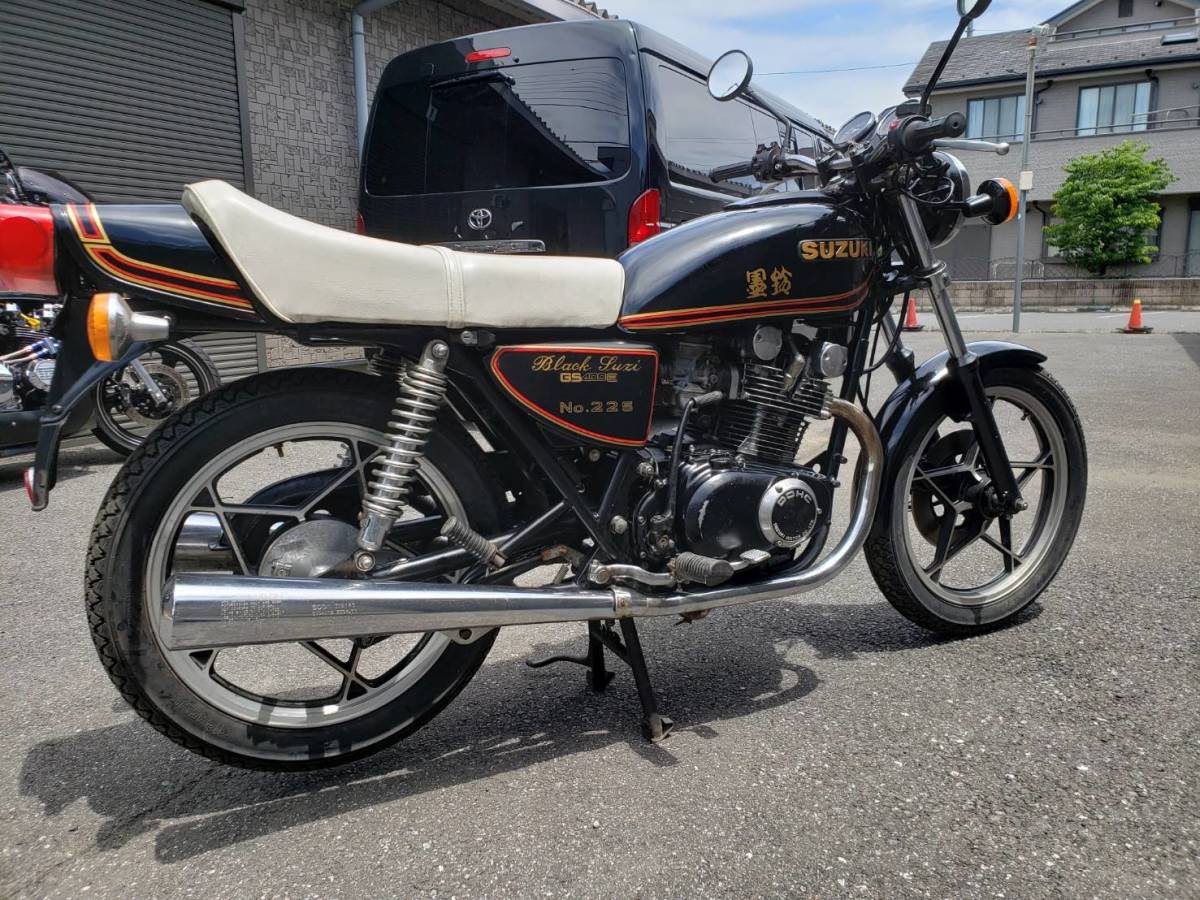 GS400 GS400E シート SUZUKI 当時物 旧車バイクのブログ@王鈴 GT380 