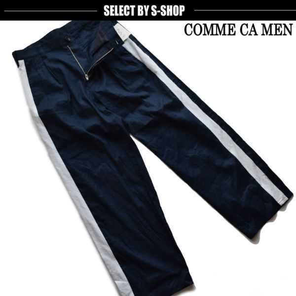 低価，人気SALE コムサメンベータ COMME CA MEN &beta; 春夏最新作 定価28.080円 リネンワイドパンツ 紺/M 90PF04(ボトムス)｜売買されたオークション情報、yahooの商品情報をアーカイブ公開 - オークファン 男性用