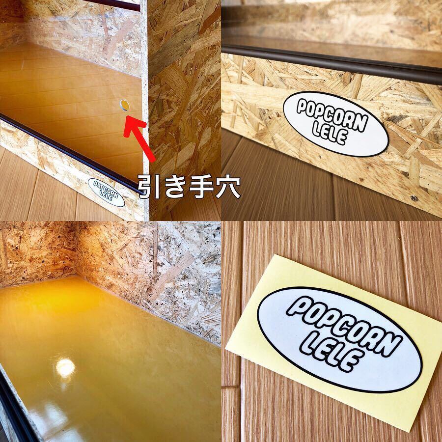 POPCORNLELE オリジナル爬虫類木製ケージ 800×400×400mm トカゲ リクガメ ヘビ ハリネズミなどに オーダーケージ ポップコーンレレ_5