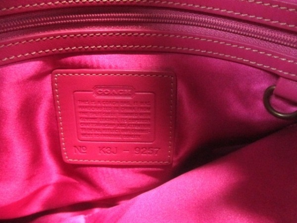 コーチ COACH ショルダーバッグ 9257 - スエード×レザー ピンク×ライト 