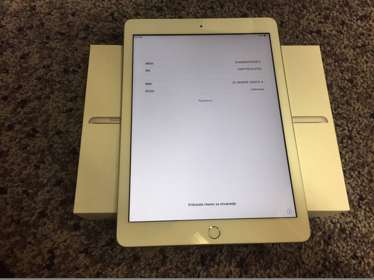 ♪au iPad （6th Generation) Wi-Fi Cellular 32GB A1954 シルバー