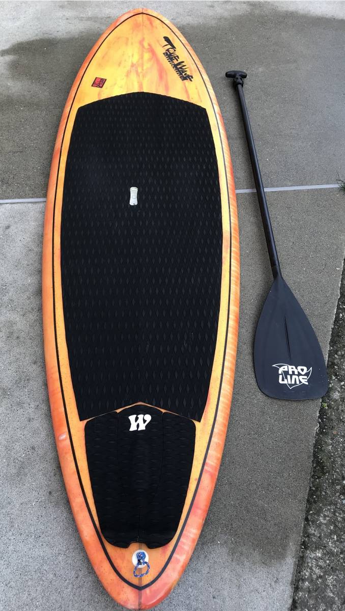 真波 TRUE WAVE中古パドルボード 8'2 パドル付き