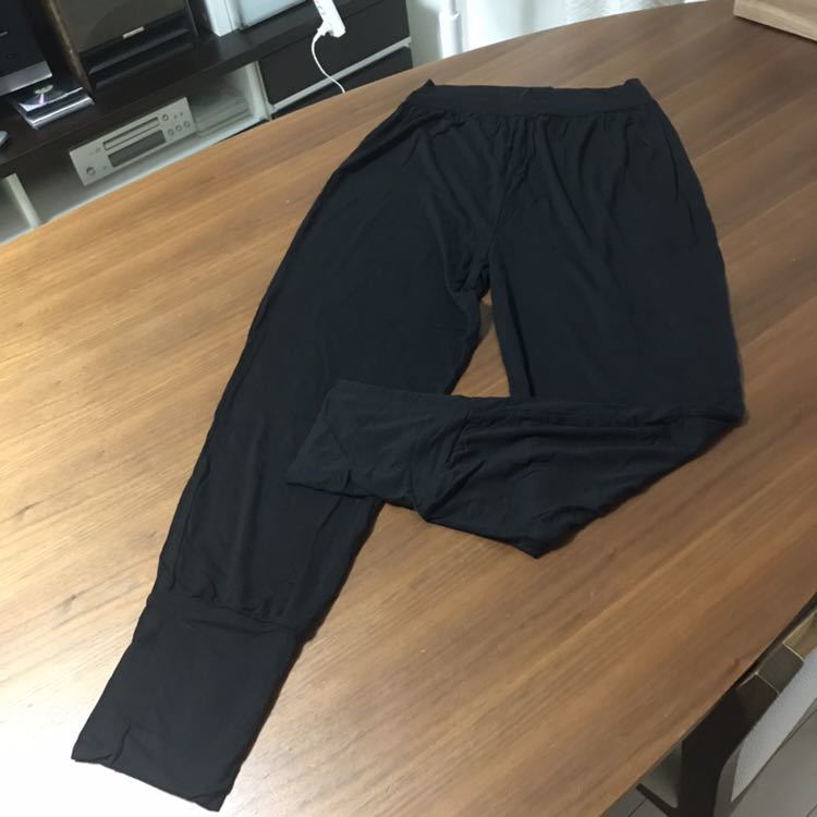 ダンス、ヨガ 黒 ロングパンツ ポケットナシ used_1