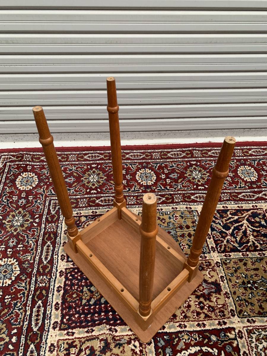 ☆☆ 送料無料 木製 アンティーク レトロ リビング サイドテーブル ナイトテーブル 花台 飾り棚 棚_5