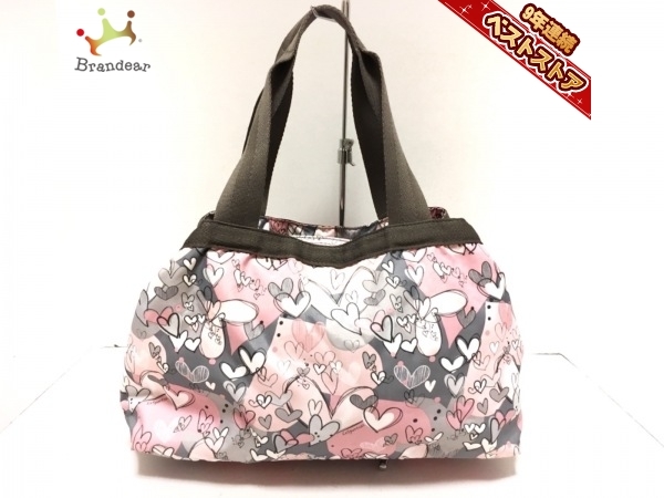 レスポートサック LESPORTSAC ショルダーバッグ レスポナイロン ピンク×グレー×マルチ ハート柄 バッグ