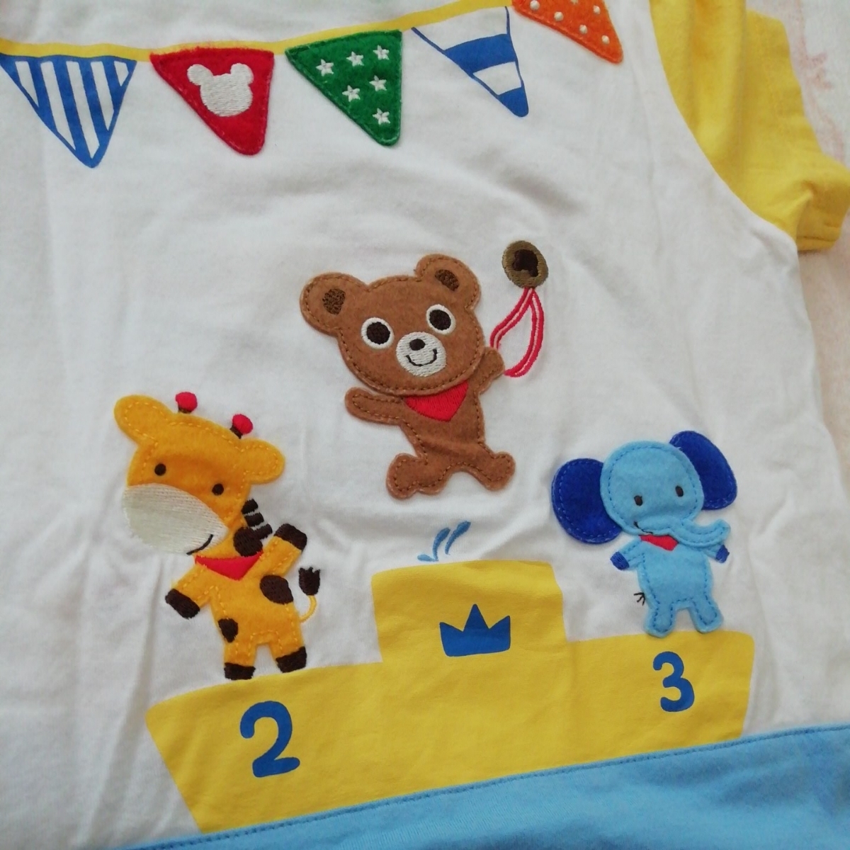 ミキハウス だまし絵 Tシャツ mikihouse プッチー サファリ 0 半袖 