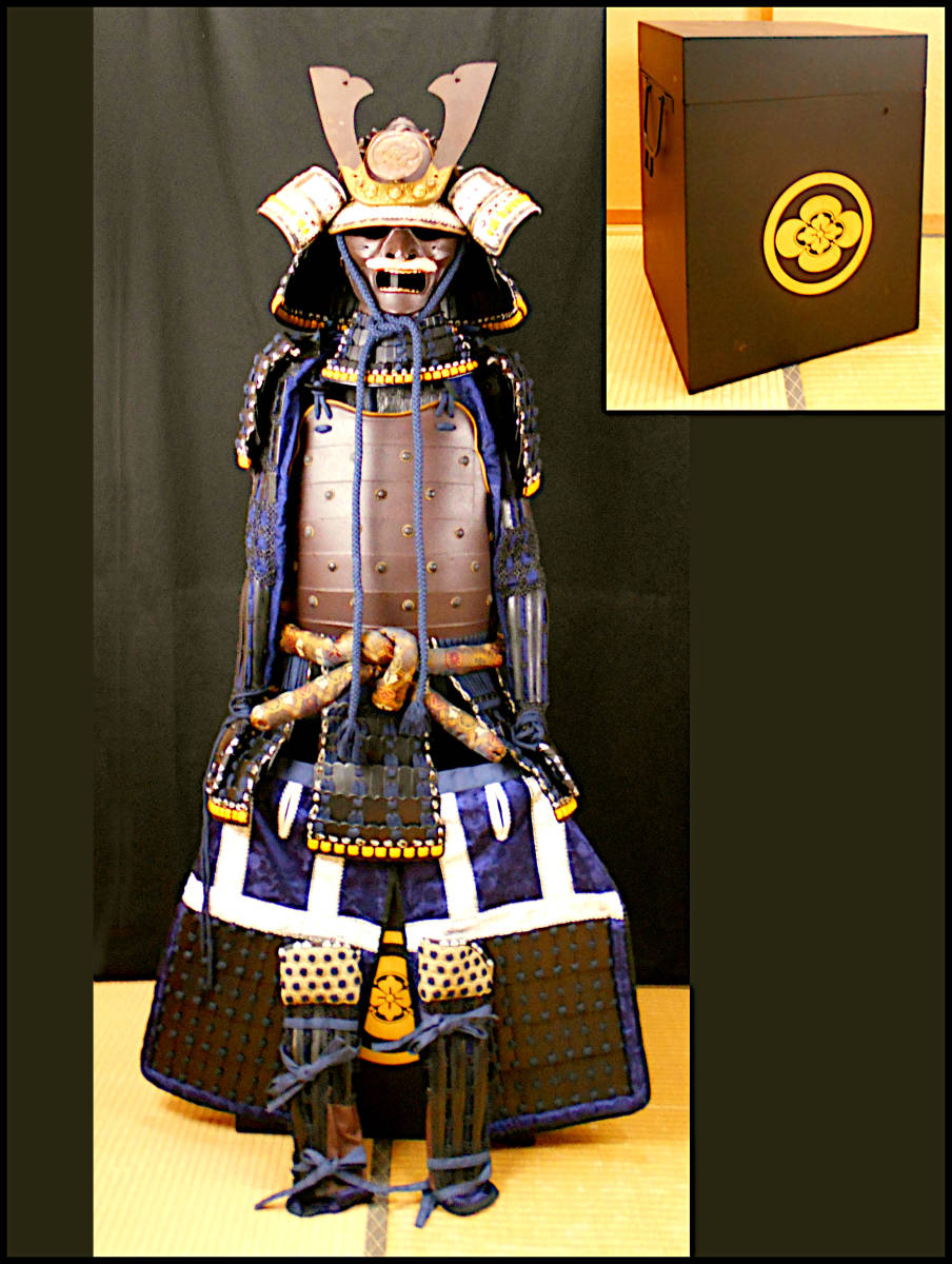 黒胴当世素掛 甲冑 鎧兜一式 セット 等身大 【公式通販】