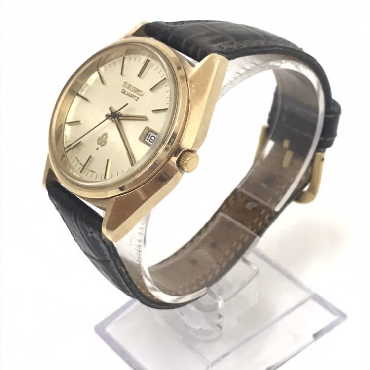 ☆セイコー SEIKO 3802-7030 クオーツ メンズ腕時計☆稼働 ゴールド 
