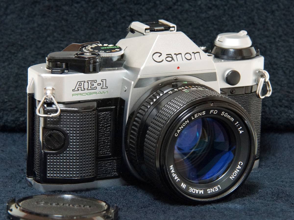Canon NewFD50mmF1.4 AE-1P A-1完動品明るい王道標準レンズ付き