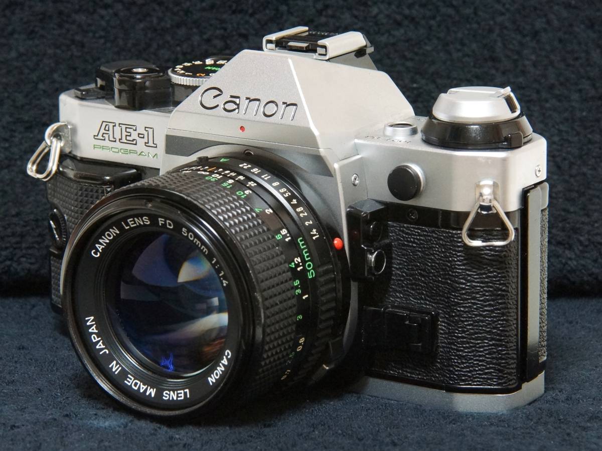 特価 キヤノン AE-1P NFD35-105mm セット 現状 Canon NewFD50mmF1.4 AE-1P A-1完動品明るい王道標準レンズ付き