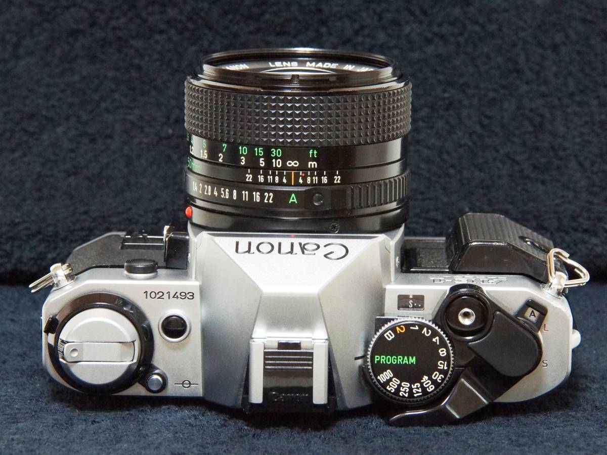 Canon NewFD50mmF1.4 AE-1P A-1完動品明るい王道標準レンズ付き