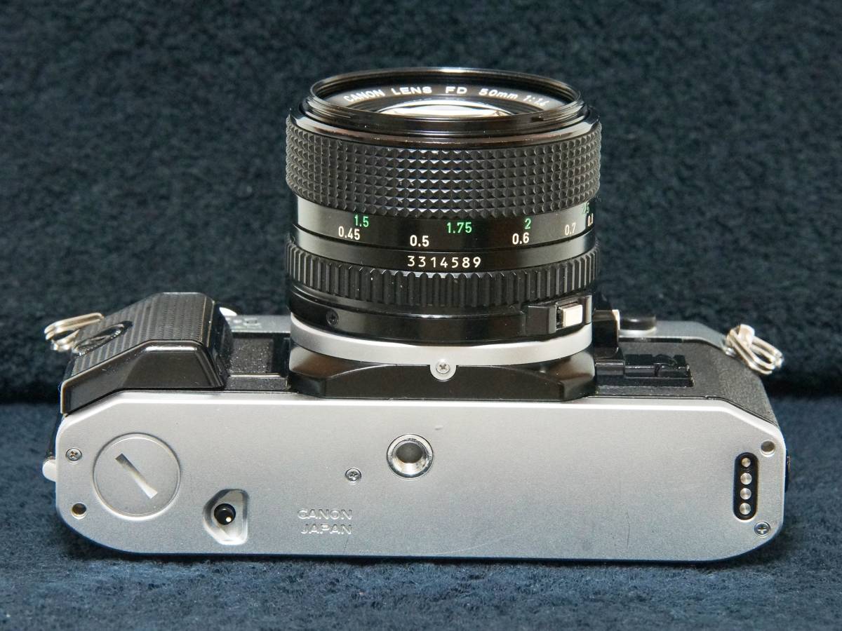 Canon NewFD50mmF1.4 AE-1P A-1完動品明るい王道標準レンズ付き