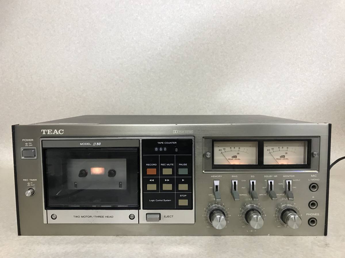 TEAC FF-80 カセットデッキ ジャンク オーディオ機器 ティアック
