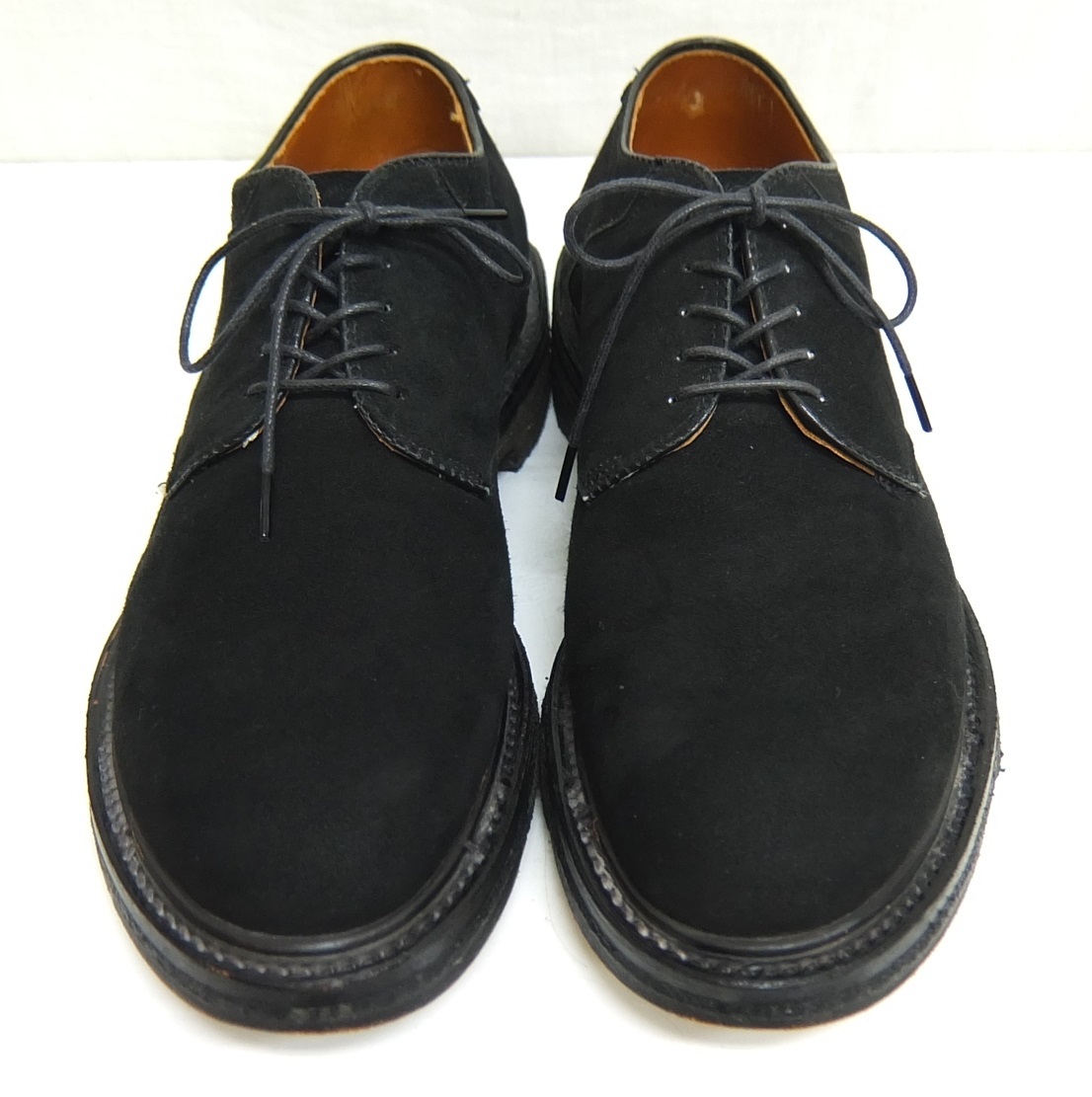 BEAMS別注 Alden 5595 黒スエード 7D プレーントゥ オールデン