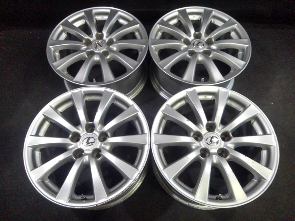 レクサスIS純正ホイール 18インチ 8J⁄8.5J 夏タイヤセット 中古 売切