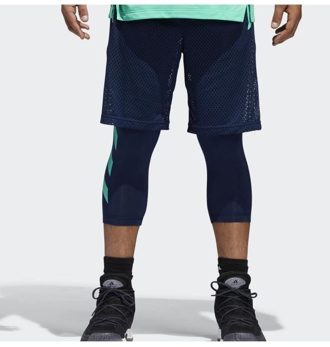 ★アディダス adidas ランニング 新品 ACCEL 2/1 SHORT ハーフパンツ タイツ セット 濃青[CE6966-O] 四 ★QWER★