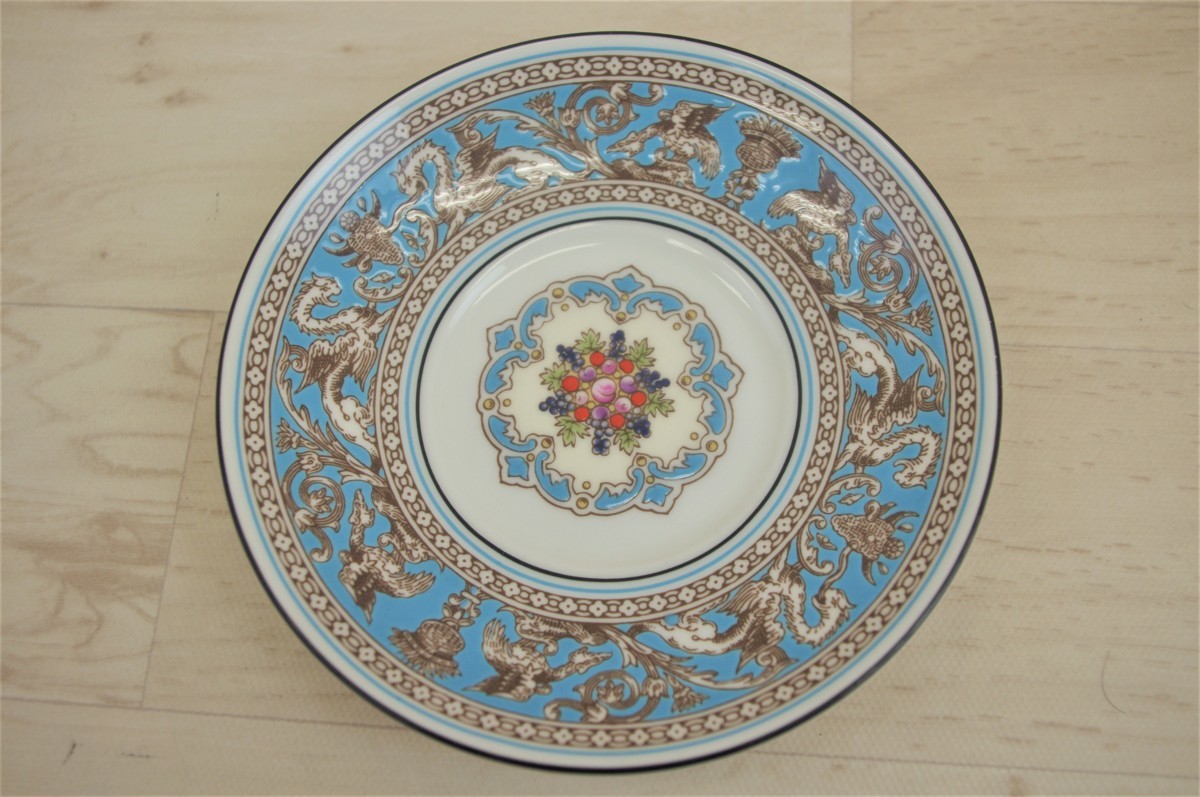 美品】WEDGWOOD フロレンティーンターコイズ カップ＆ソーサー 5客