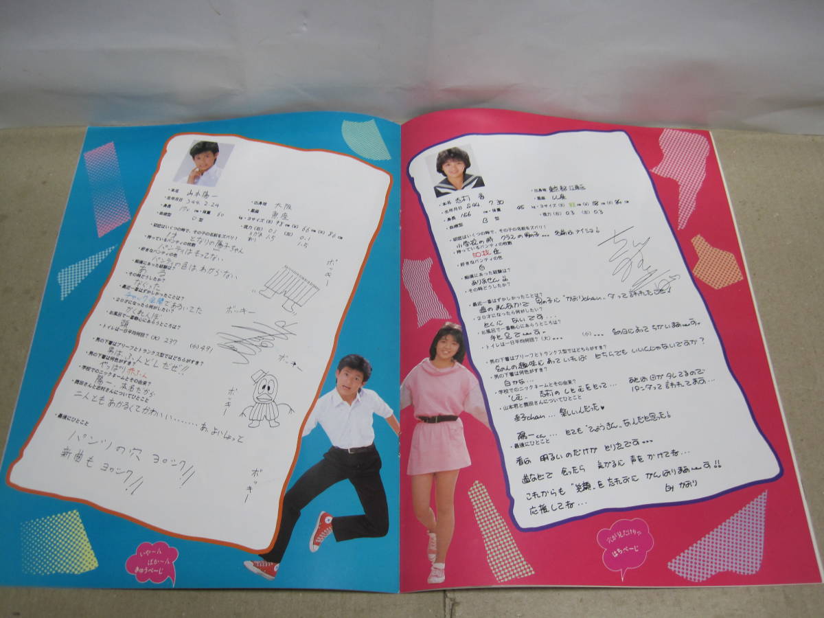 パンツの穴 花柄畑でインプット 映画 パンフレット 東映 1985年◇山本