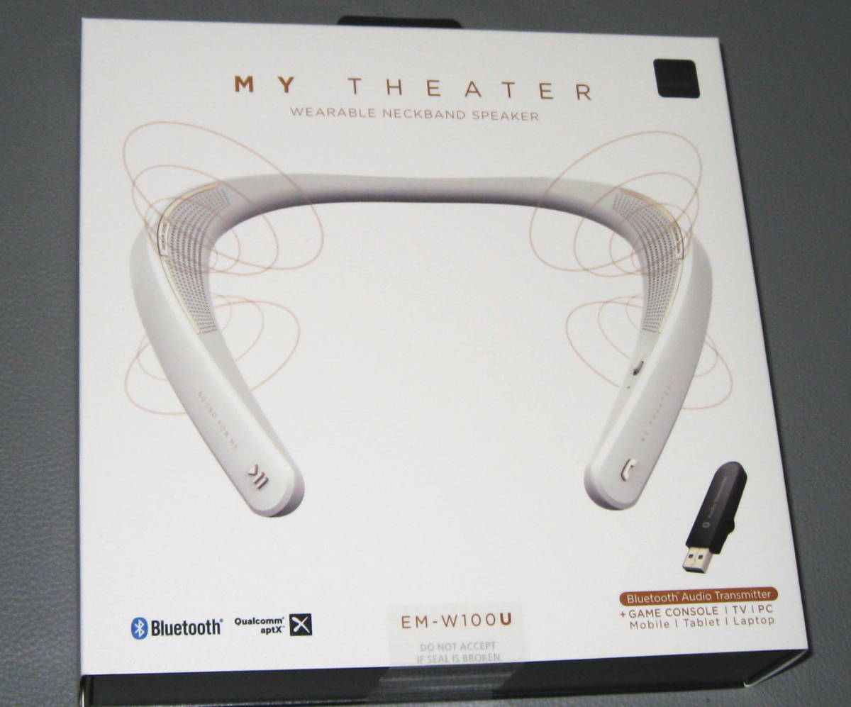 Em-Tech ネックバンドスピーカー MY THEATER EM-W100UWH 新品