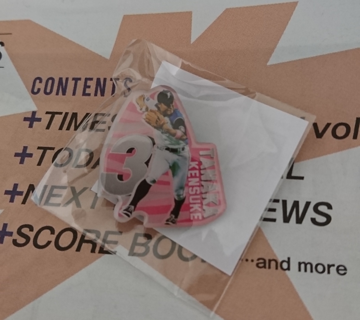 ★日本ハムファイターズ　2019　ピンバッジ第2弾　#3 田中賢介 選手★_1