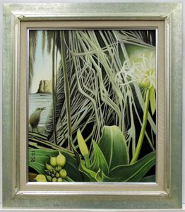 リアリズム　田中芳照 【泉】　肉筆油彩画 田中 絵画のYahoo!オークション(旧ヤフオク!)の相場・価格を見る