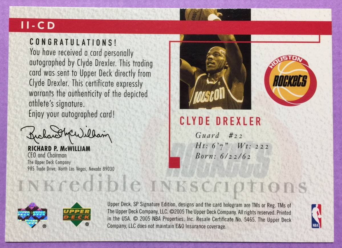 Clyde Yahoo!オークション 「clyde Drexler クライド・ドレクスラー drexler」の落札相場・落札価格 クライドドレクスラー - drexler」トレーディングカードの | NBAカード 75枚限定サインNBA 🌶 評価済み NBAイズム FINEST