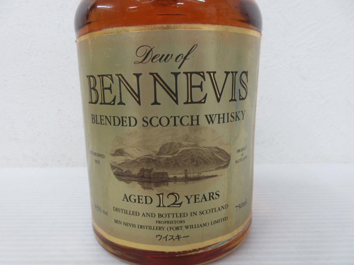 12年 オブ デュー 古酒 ベンネヴィス NEVIS 750ml 43% BEN Dew of