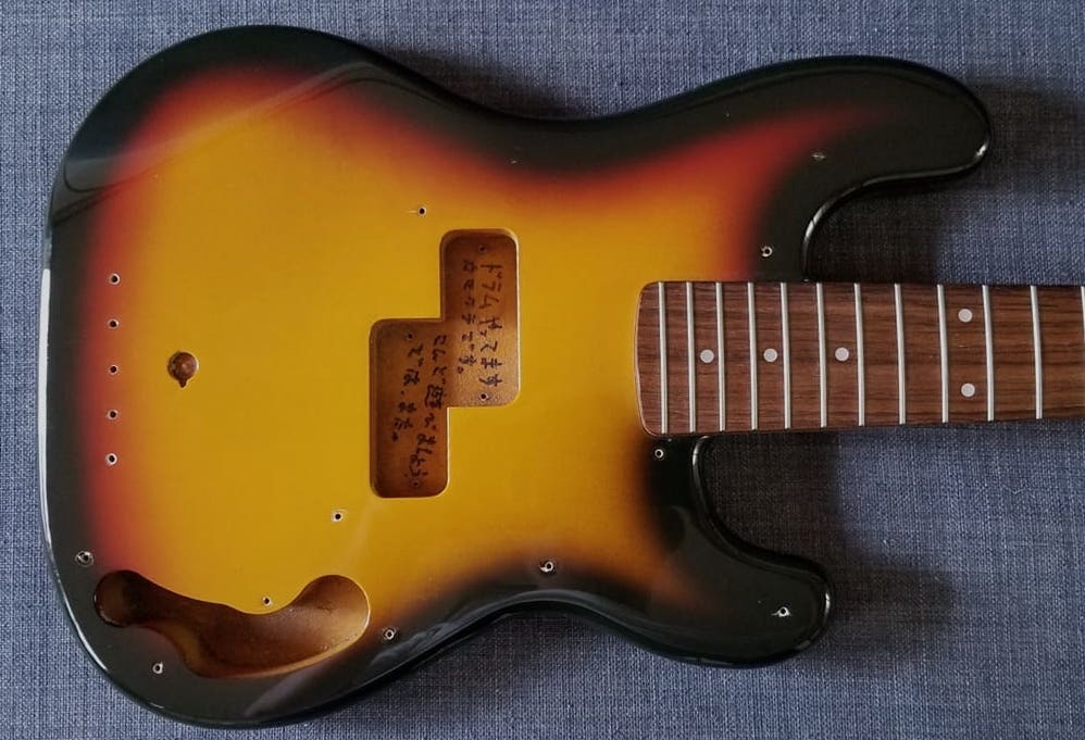 年92-93 M シリアル Fender Japan MPB-33 フェンダー ミニベース レア モデル! _10