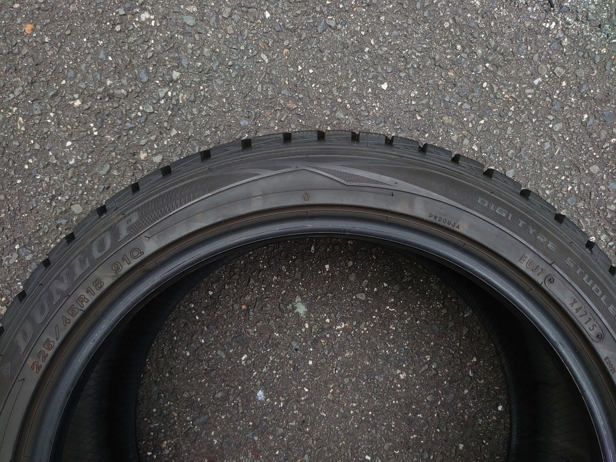 日本製 2015年製 スタッドレス WINTER MAXX WM01 225/45R18 91Q 9.9割 4本