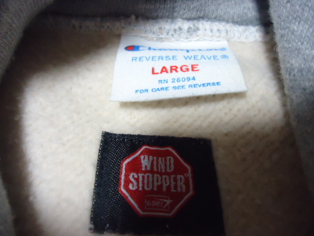 Lサイズ/チャンピオンCHAMPION/USMA/リバースウィーブ/WIND STOPPER 