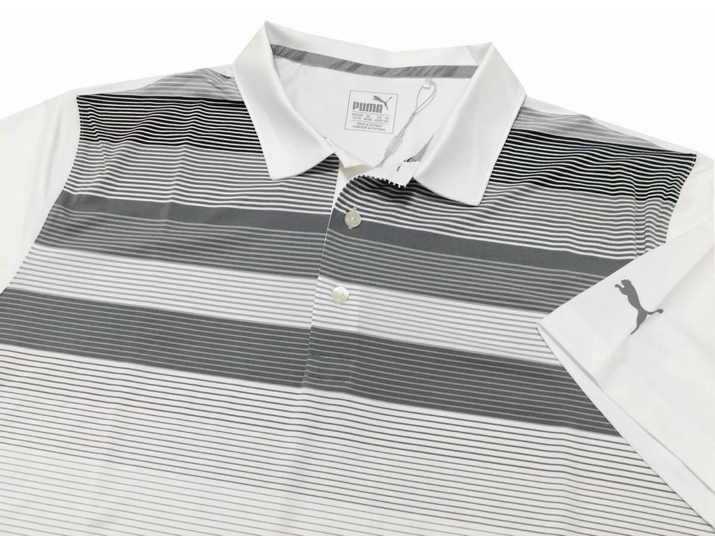 【大得価，限定SALE】 USプーマゴルフポロシャツ ドライセル 高ストレッチ 白/グレーUSXXL 4L-5L 身幅68cm 直輸入 大きいサイズのメンズゴルフウェア(プーマ)｜売買されたオークション情報、yahooの商品情報をアーカイ シャツ
