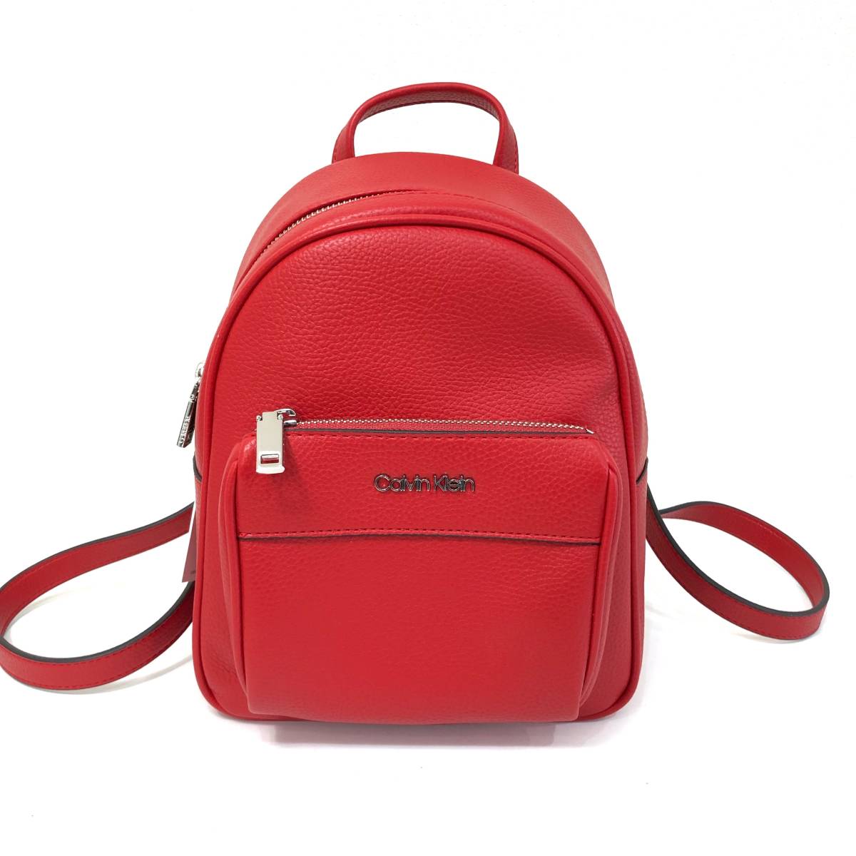 ★新品・未使用★ CALVIN KLEIN カルバンクライン レザー ミニリュック 赤