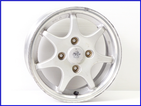 W5】良品♪カプチーノ 純正 軽量アルミホイール 前期型 前後set♪14インチ×
