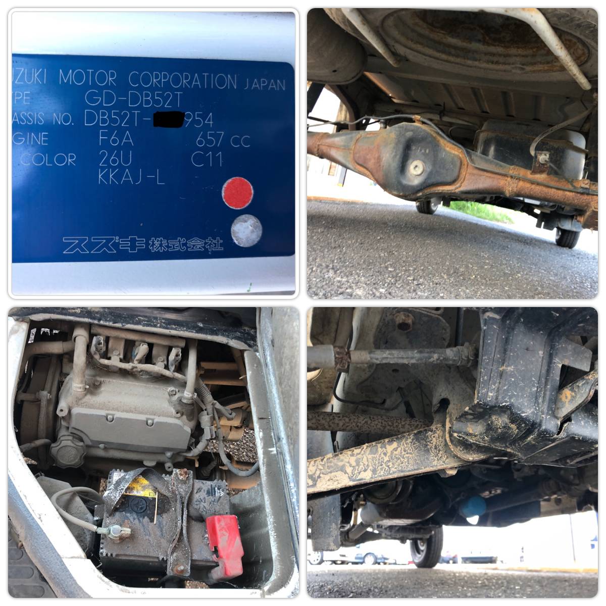 スズキ キャリイ 4WD H12年 5速マニュアル DB52T キャリィトラック 8千 