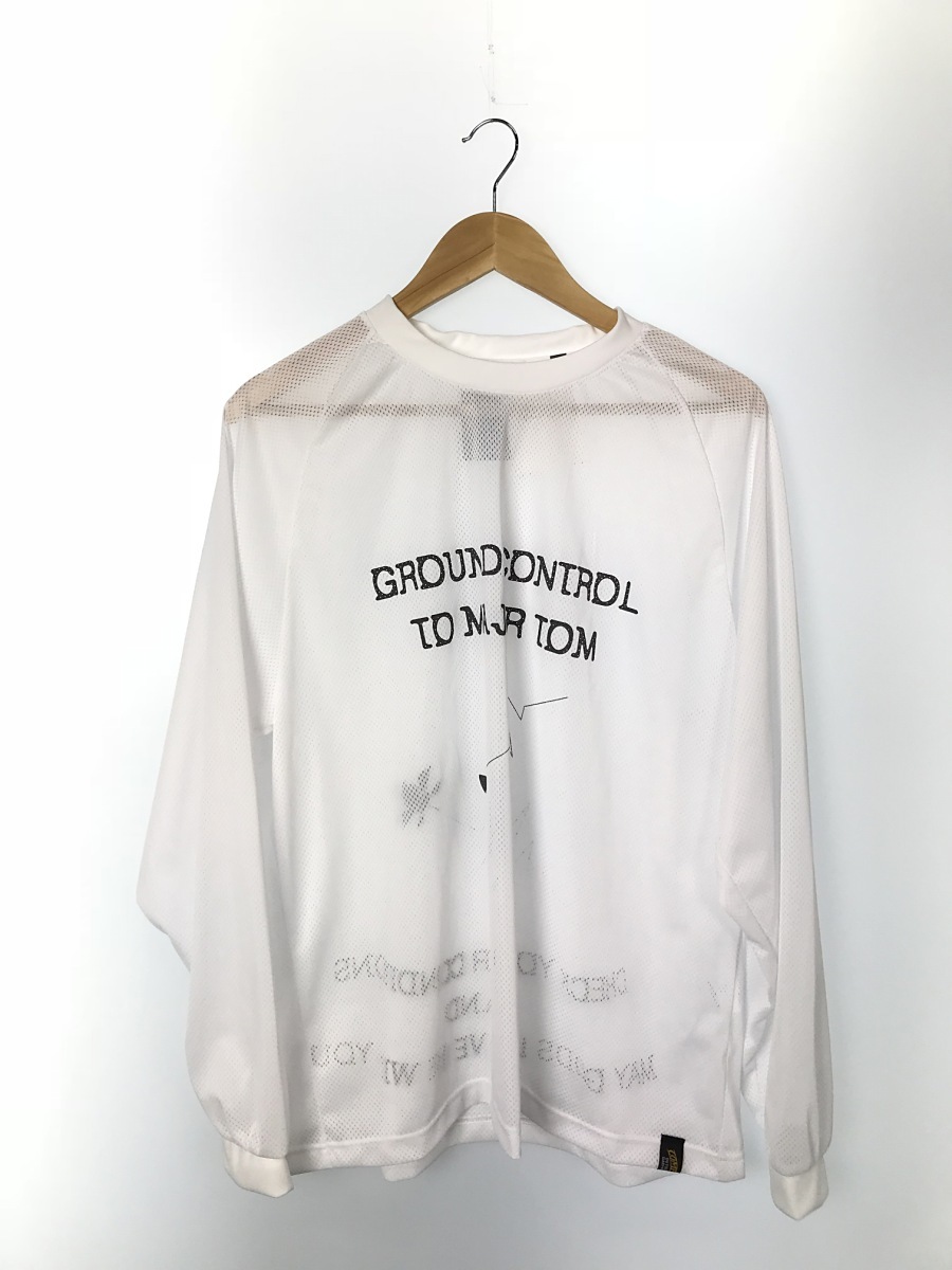 COMFY OUTDOOR GARMENT◆2019/DB DRY L/S T/メッシュロングTシャツ/M/ポリエステル/WHT