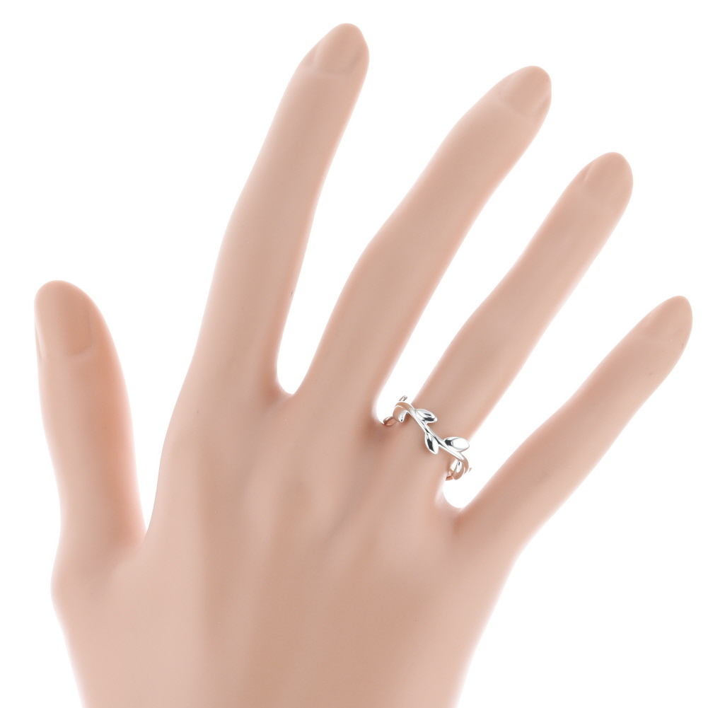 ティファニー オリーブ リーフ バンド 9号 リング 指輪 葉 シルバー925 レディース TIFFANY&Co. 中古 K90623235