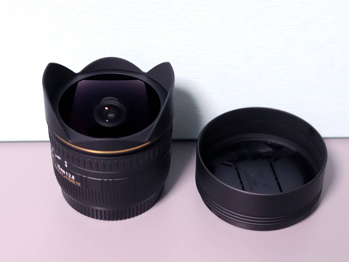 Canon用 SIGMA シグマ 15mm f2.8 EX DG FISHEYE 中古美品_4