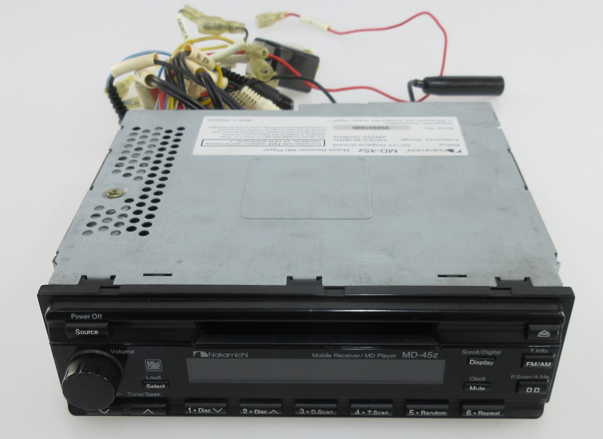 Nakamichi MD-45z ナカミチ 1DIN MD Md-45Z Good Very Audio Car 